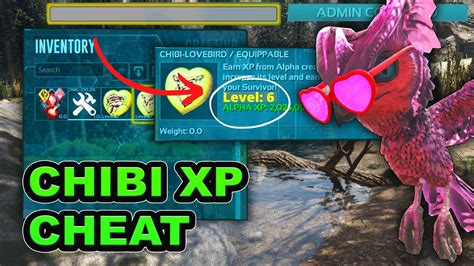 Now you need to bring up the <b>command</b> bar. . Ark chibi experience command
